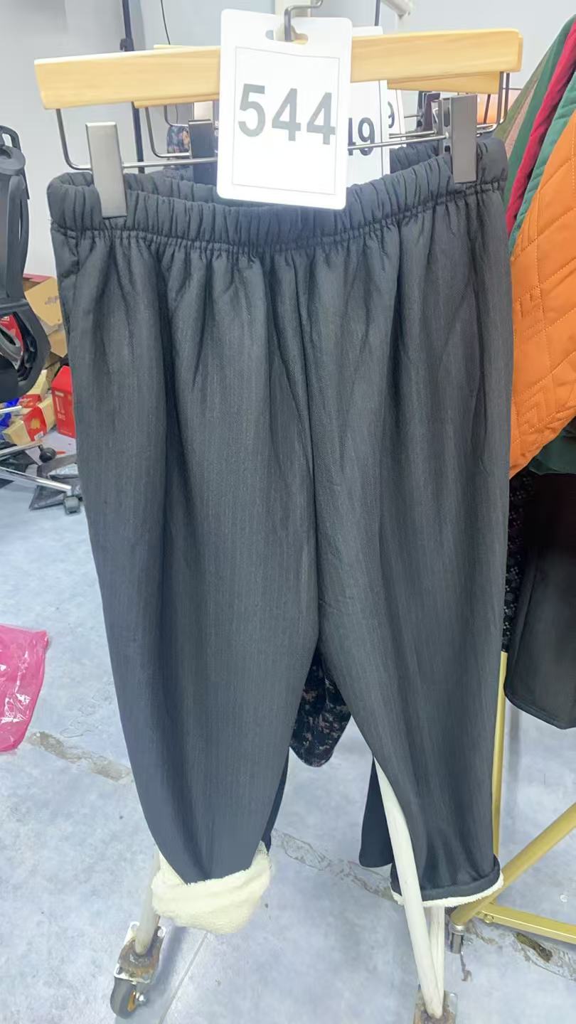 544-老年人保暖裤子加绒加厚中老年宽松秋冬气质