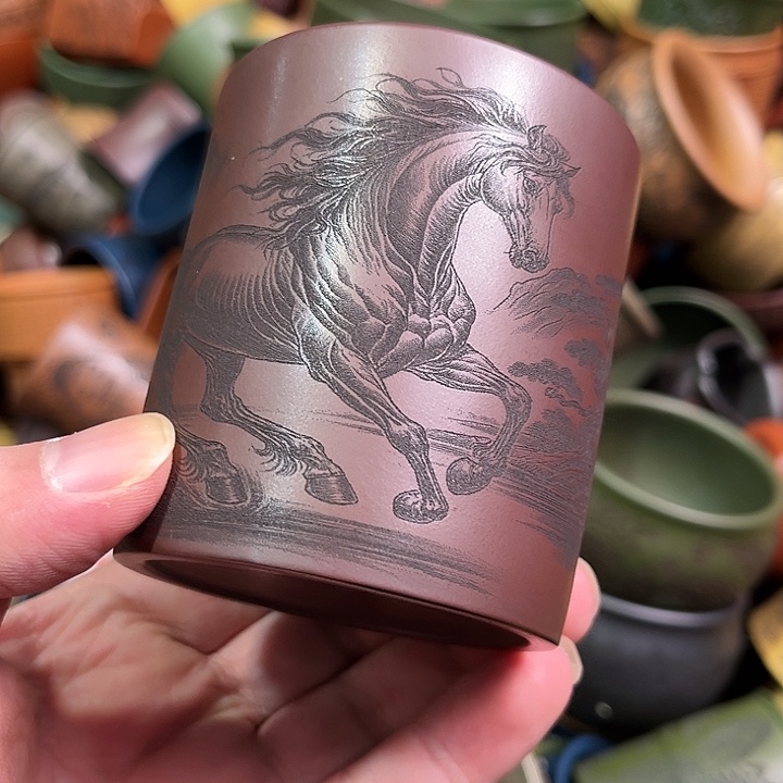 紫砂茶杯全手工紫砂主人杯