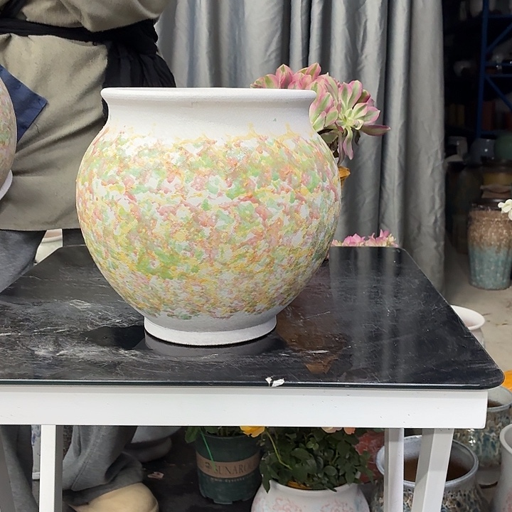 20×25 -粗陶花盆有孔-买买买