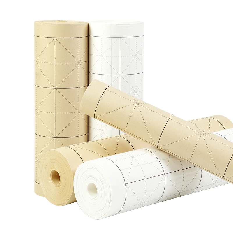 【直播专属】35cm20米仿古色宣纸米格长卷  书法作品纸