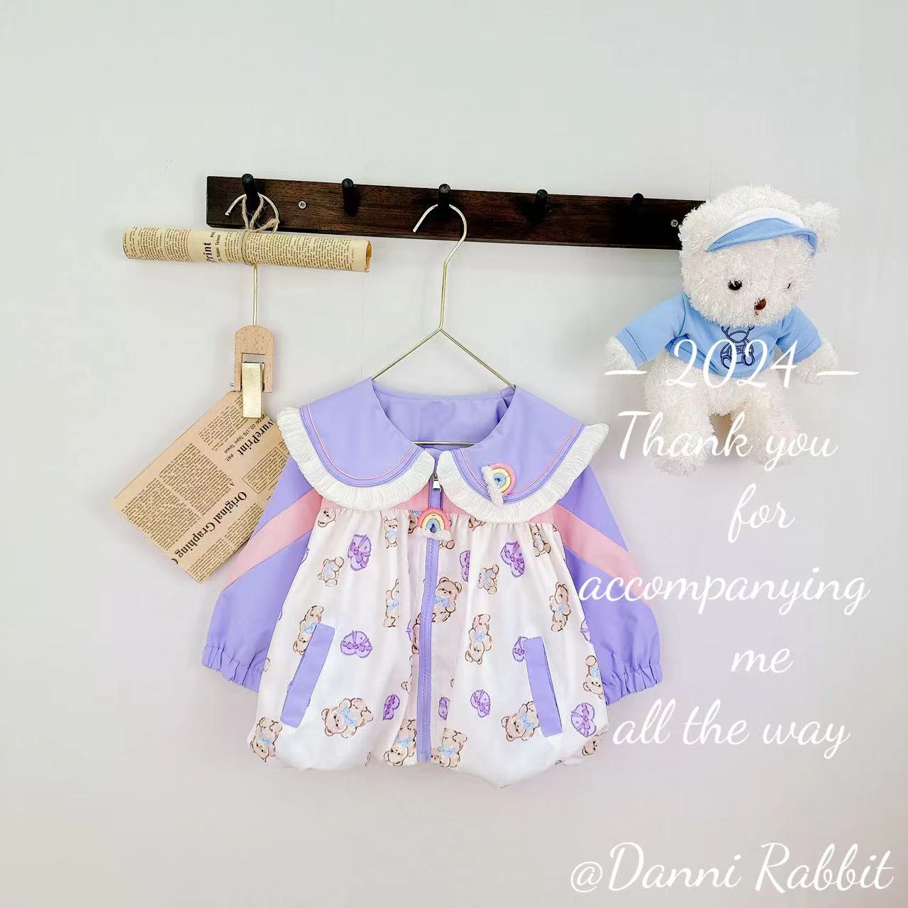 2025春季百搭时尚可爱卡通儿童花苞休闲外套 D-Z171