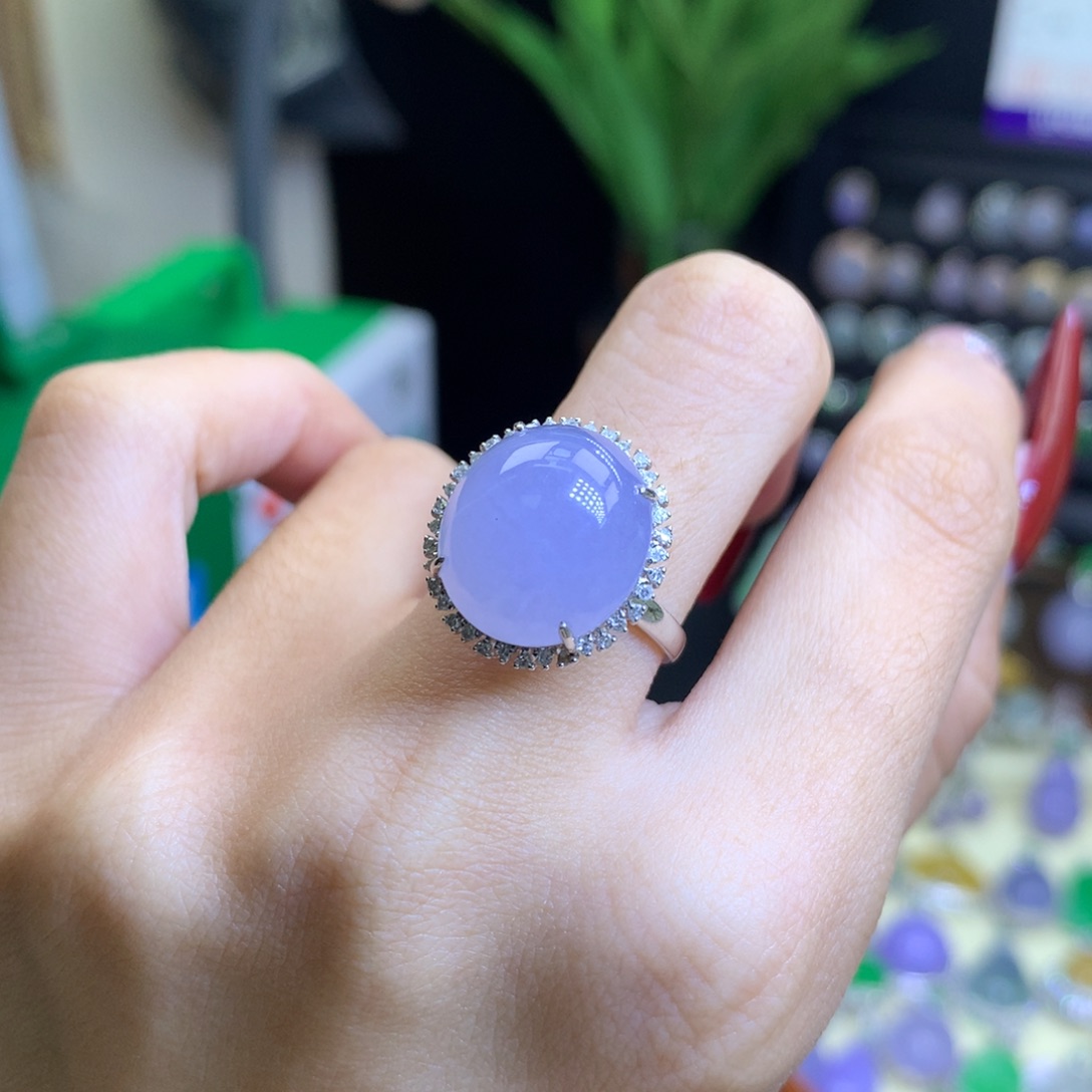 翡翠颈饰18K金镶嵌天然