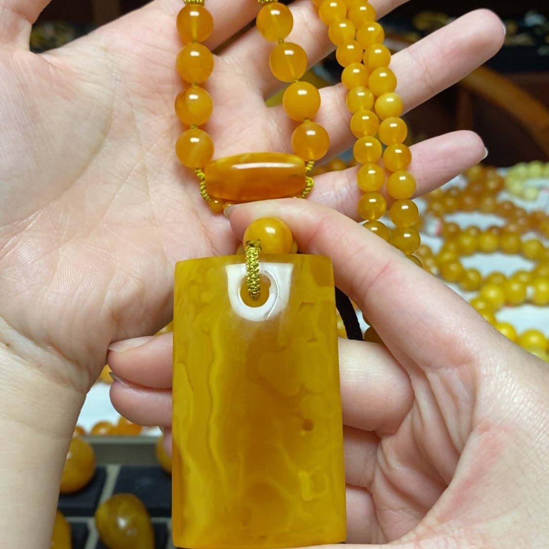 【闪购商品】蜜蜡颈饰未镶嵌行**晓项链