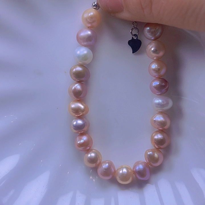 淡水珍珠手绳合金