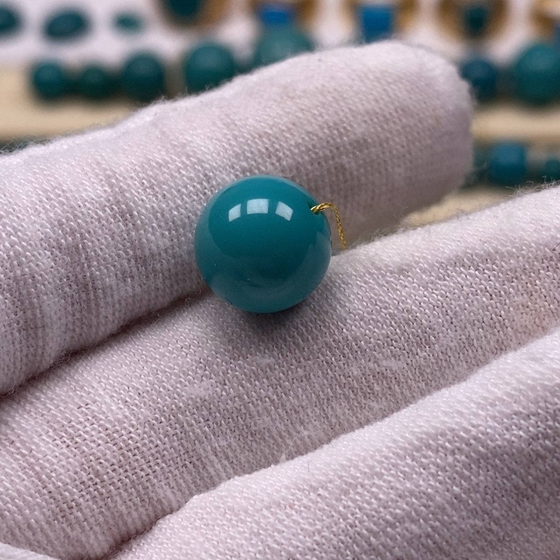 绿松石未镶嵌珠宝奇石10.5mm