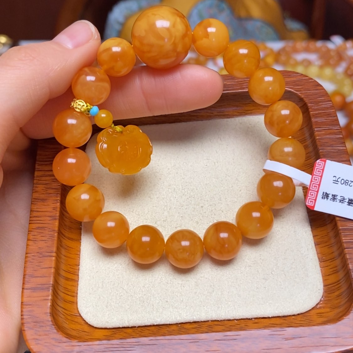 【闪购商品】蜜蜡手链未镶嵌手串