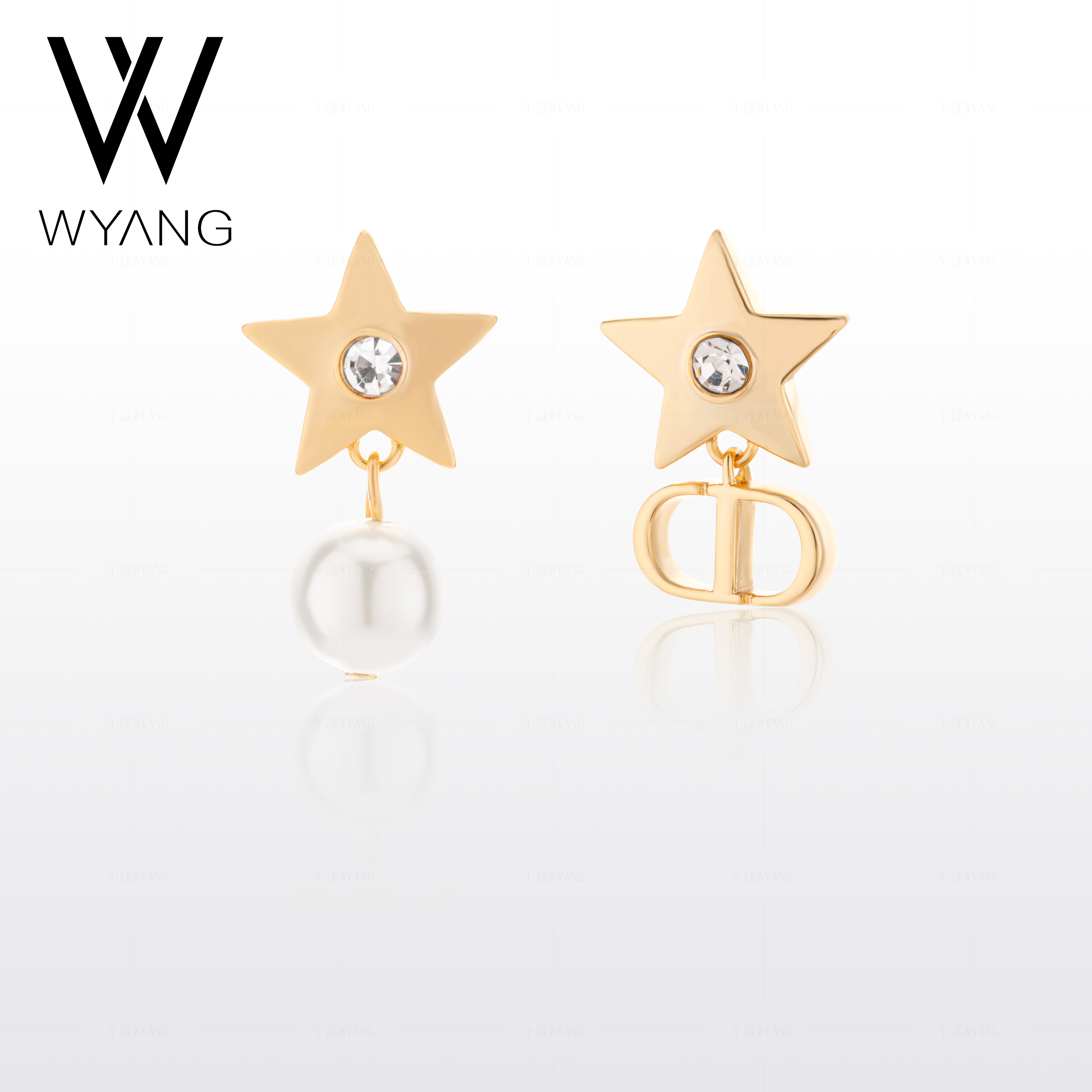 WYANG午漾 轻奢小众五角星耳环F730
