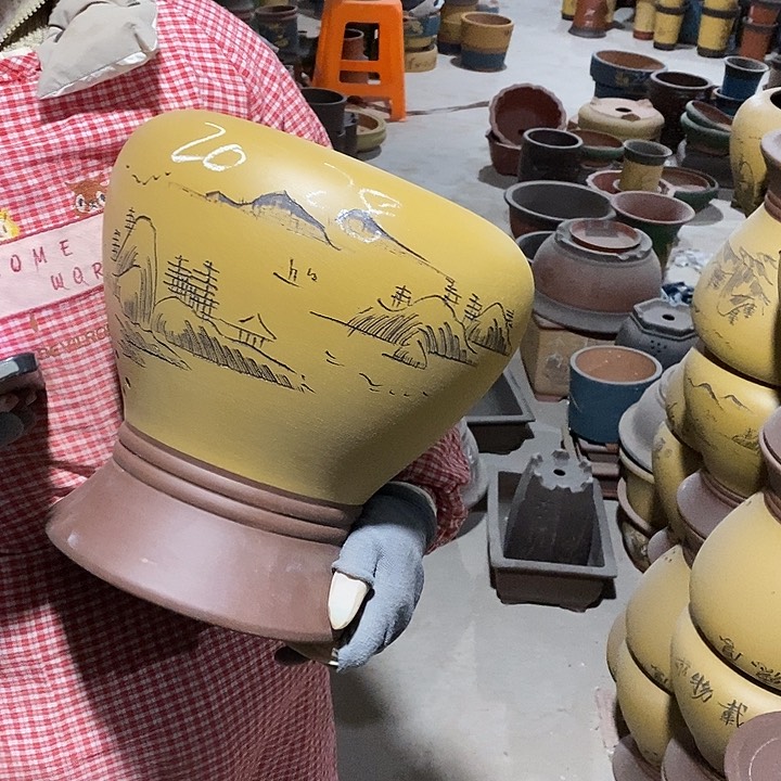 紫砂花盆紫砂花盆