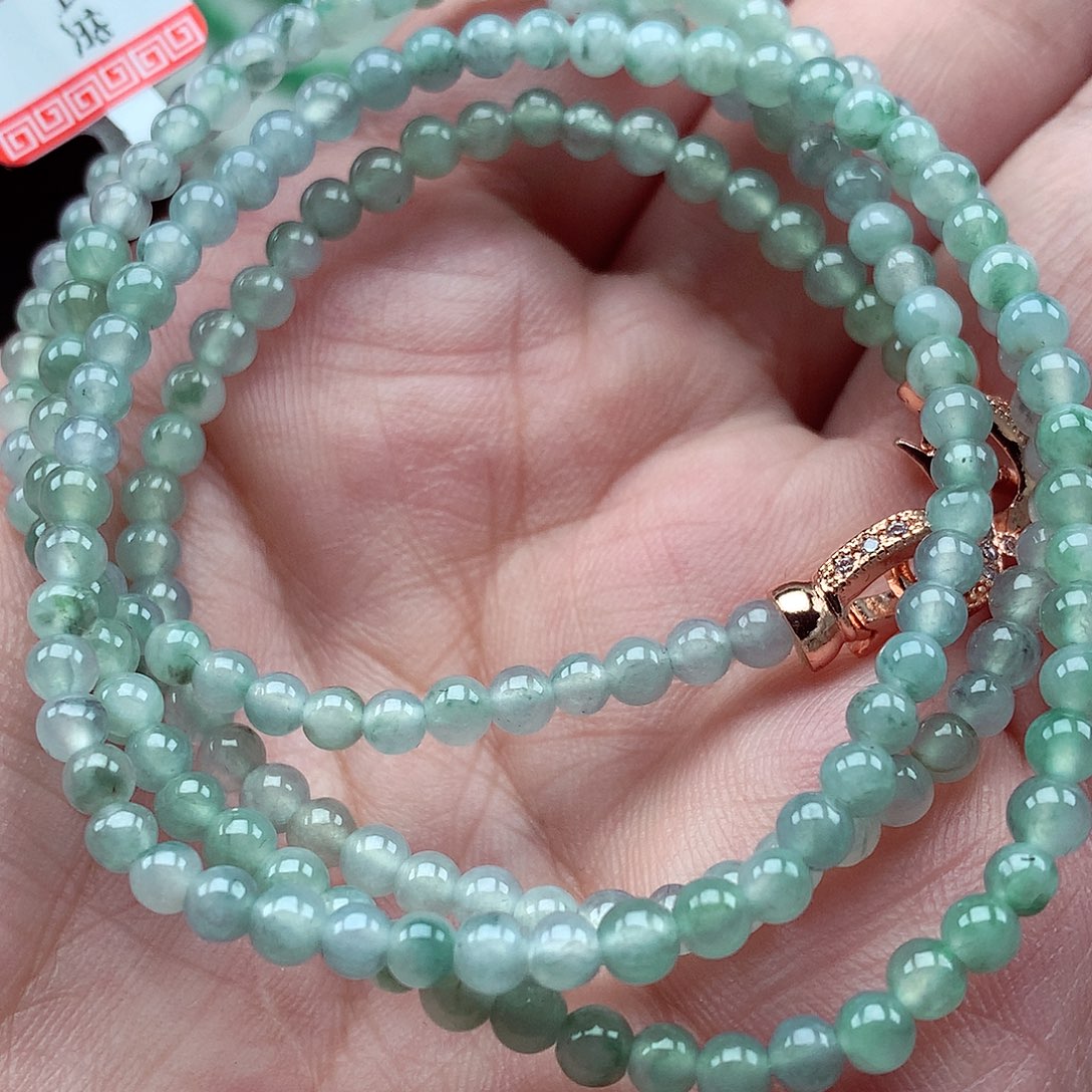 翡翠未镶嵌毛衣链