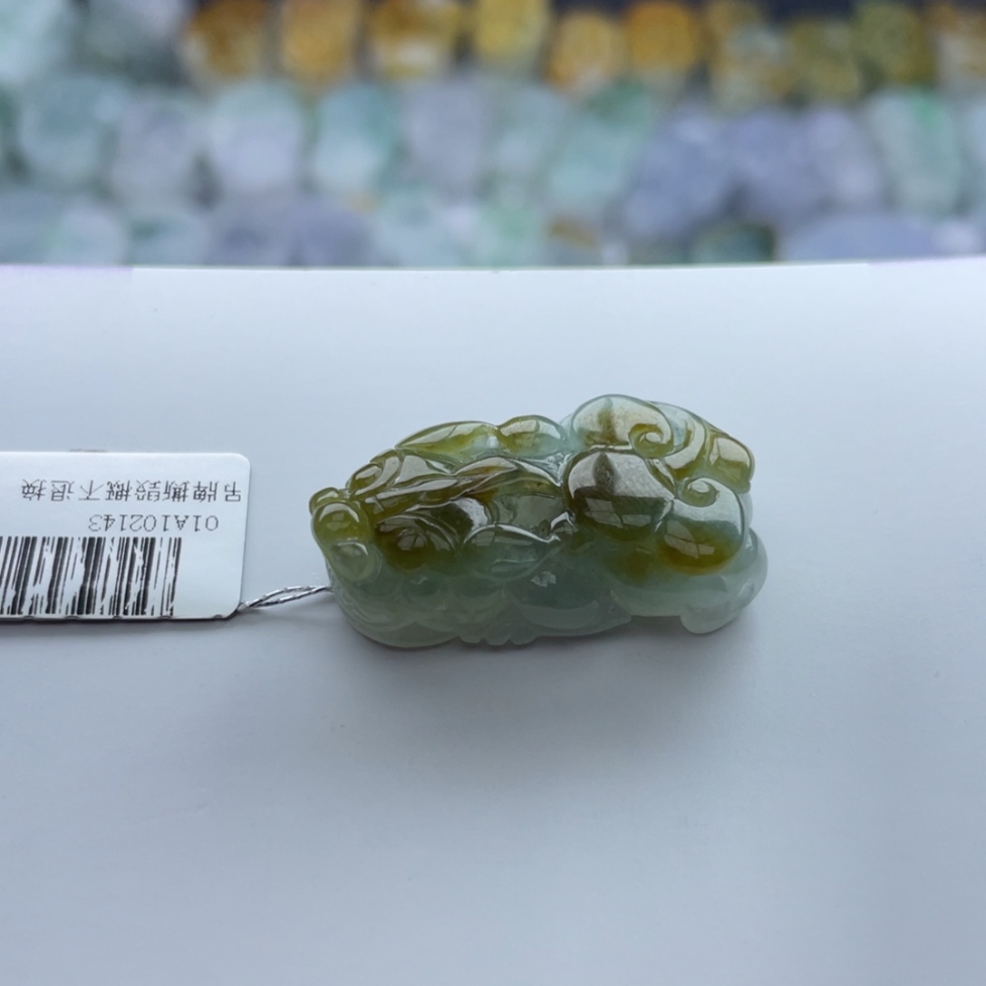 翡翠颈饰未镶嵌貔貅