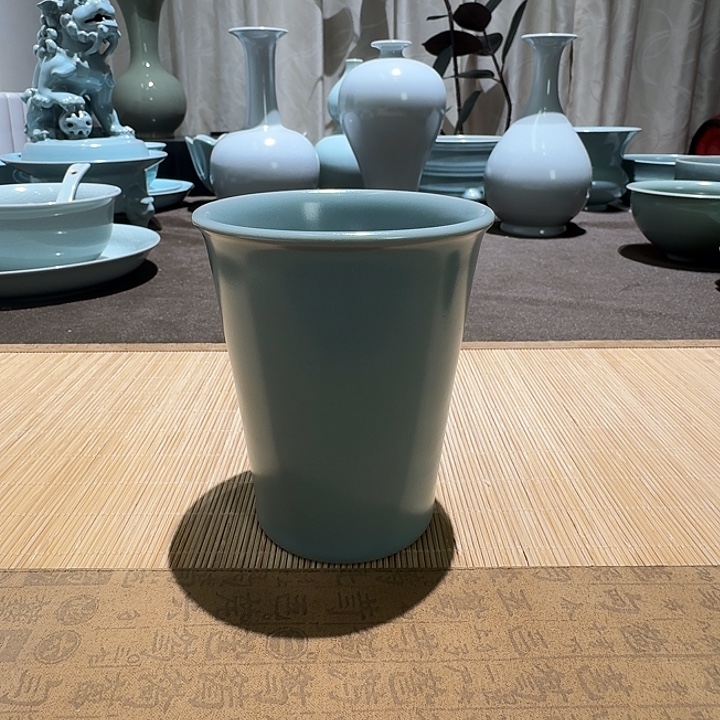 陶摆件全手工，可乐杯