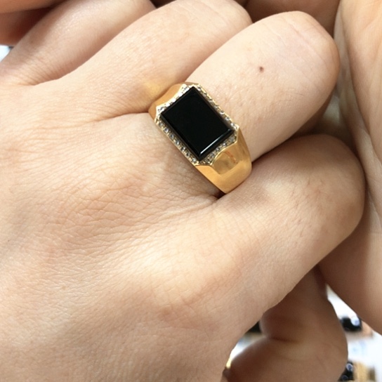 翡翠戒指18K金镶嵌缅甸天然A货翡翠