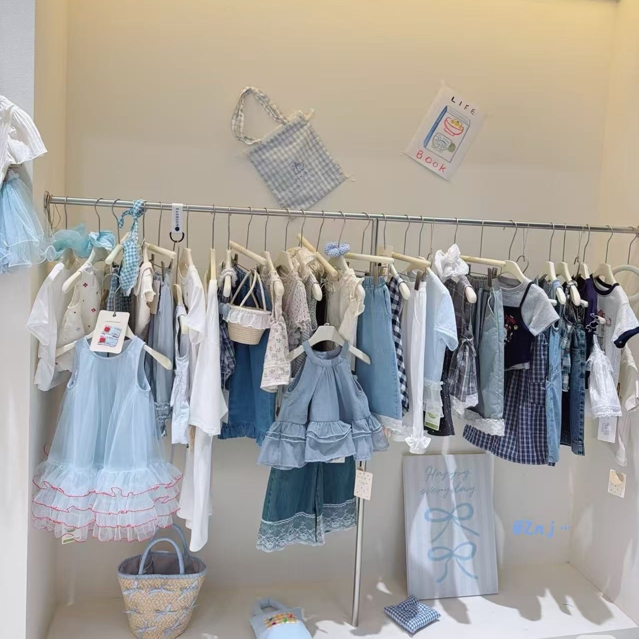 2026夏季新品【多米蓝精灵童装】女童纱裙棉布裙子韩版套装