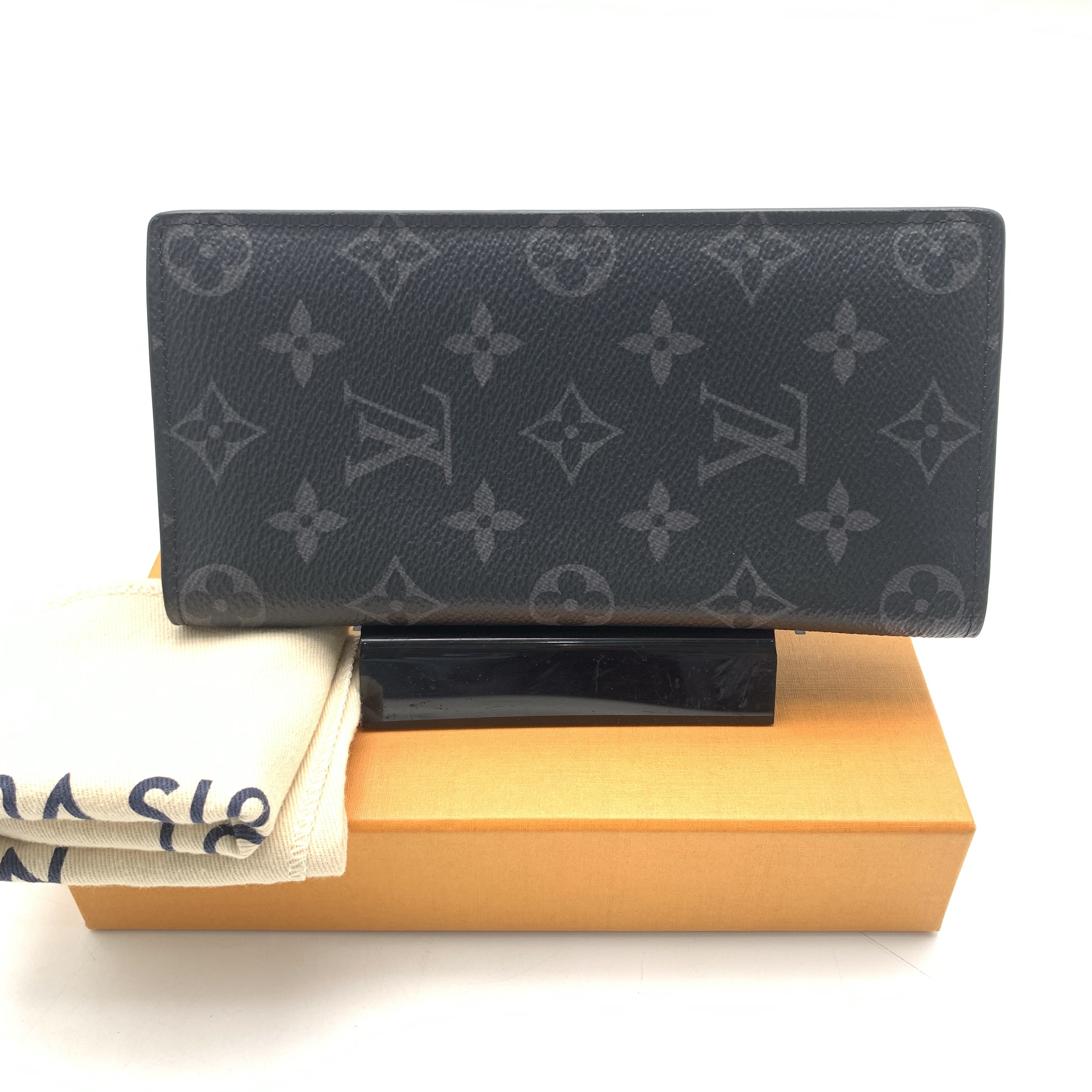 99新 LouisVuitton/路易威登 LV黑老花长款开口钱包/10021434时尚