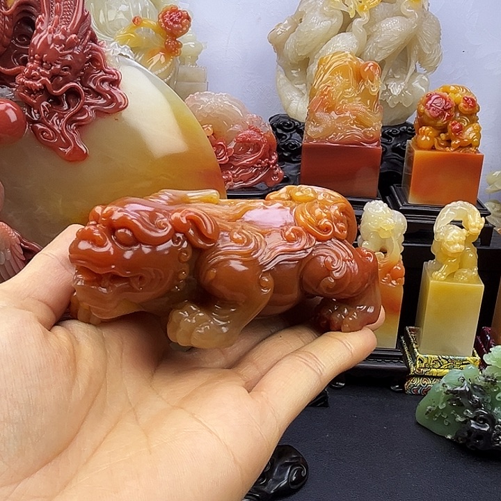 寿山石瑞兽呈祥寿山石