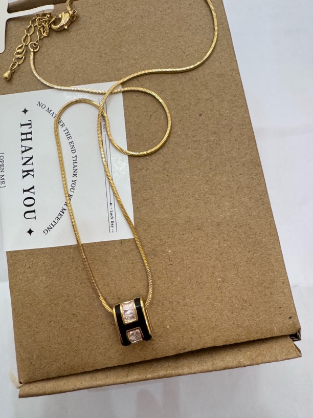 非金属陶瓷项链 泡菜国厚镀18k 项链