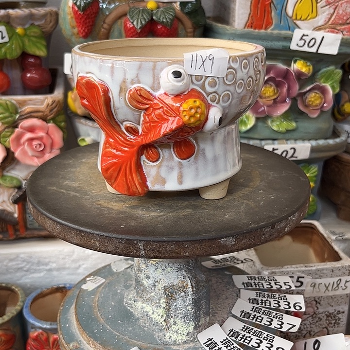 粗陶材质多肉花盆