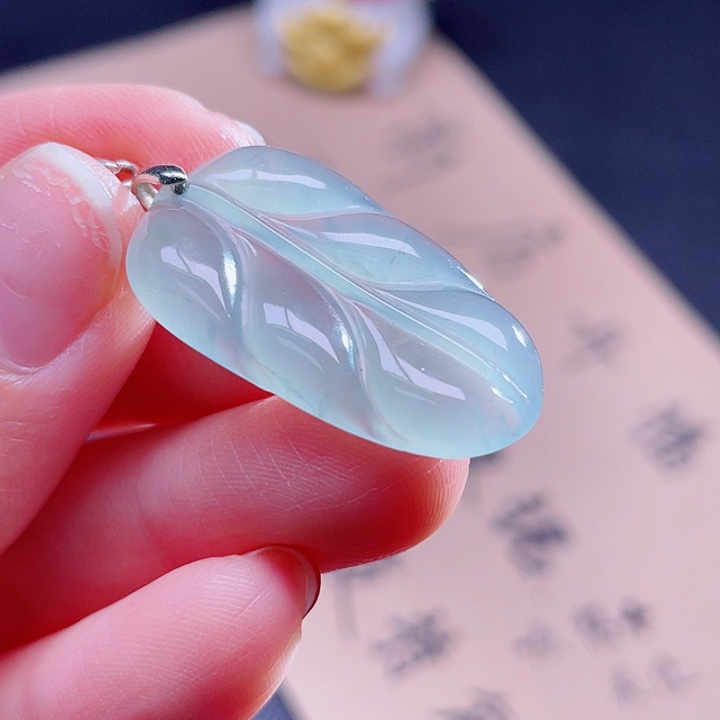 翡翠吊坠(不含链)银S925镶嵌