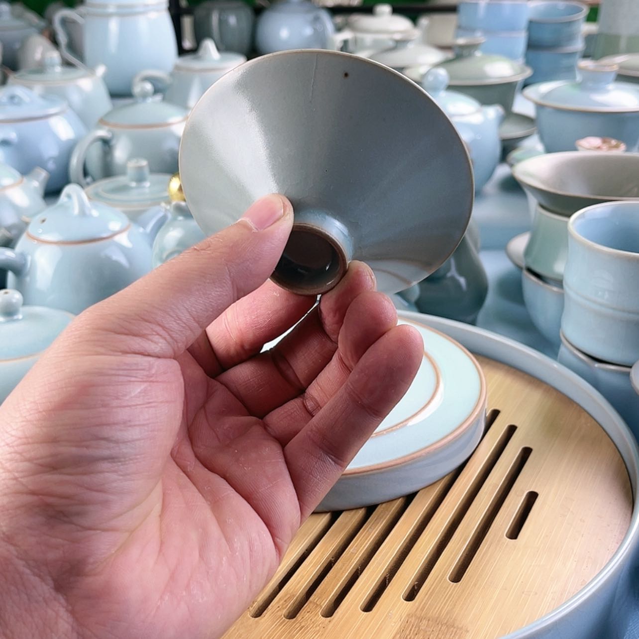 【闪购商品】纯矿石瑕疵斗笠杯……