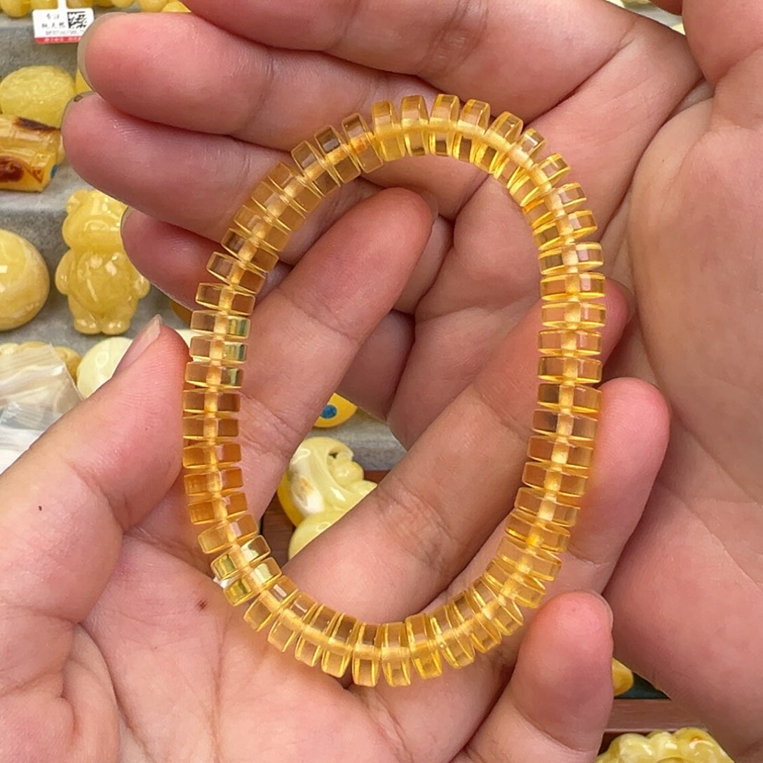 琥珀手链未镶嵌蜜蜡