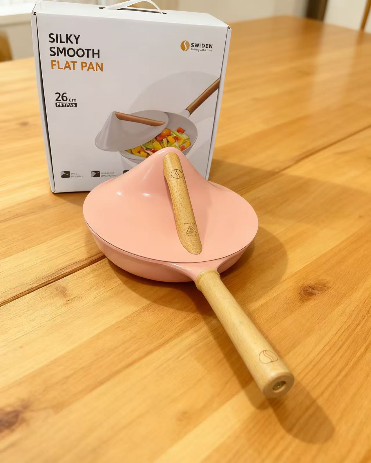 大牌尾单斗笠26CM陶瓷釉煎锅不沾不挑灶具