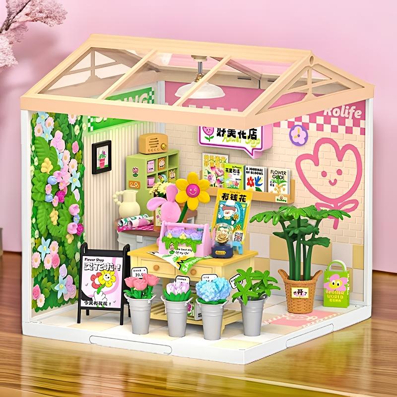 rolife/若来若来超级世界系列diy拼装小屋手工摆件礼物好美花店