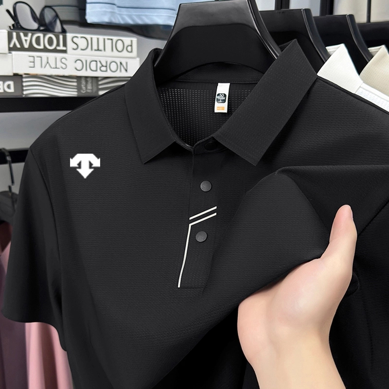 【海外撤柜】高档冰丝Polo衫短袖翻领T恤夏季户外运动速干休闲百搭
