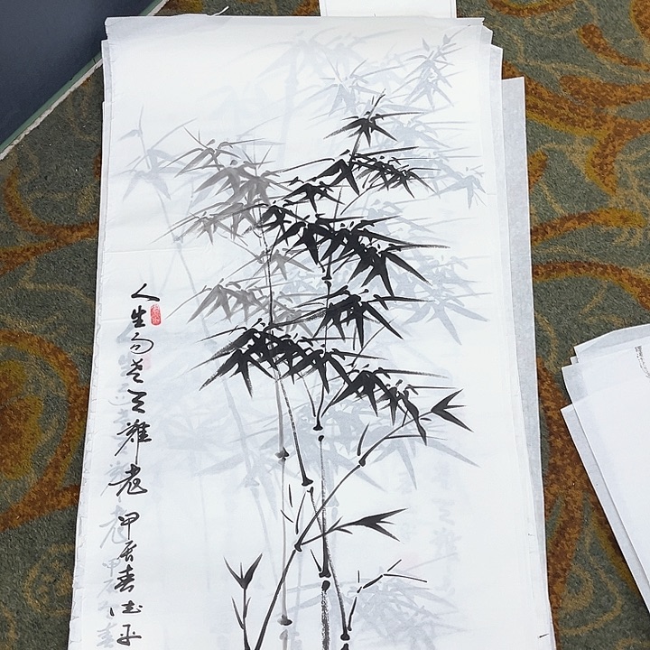 国画用****0三尺竹子李德平