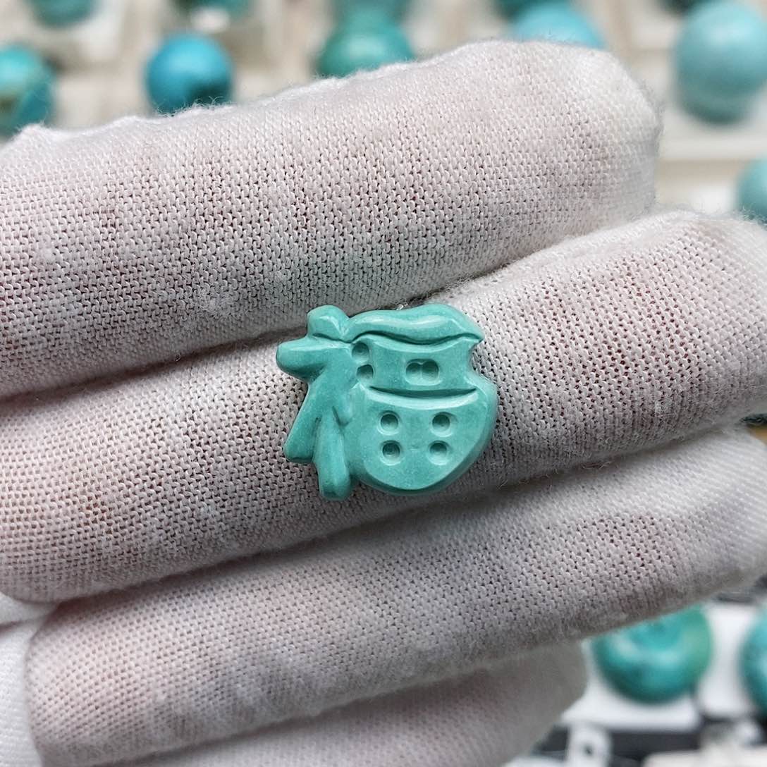 绿松石配饰未镶嵌暖*梅