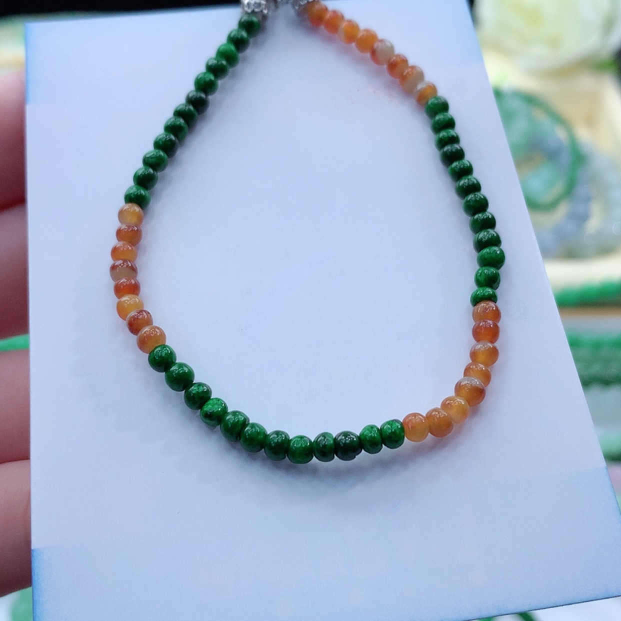 【闪购商品】翡翠颈饰未镶嵌缅甸天然a货翡翠