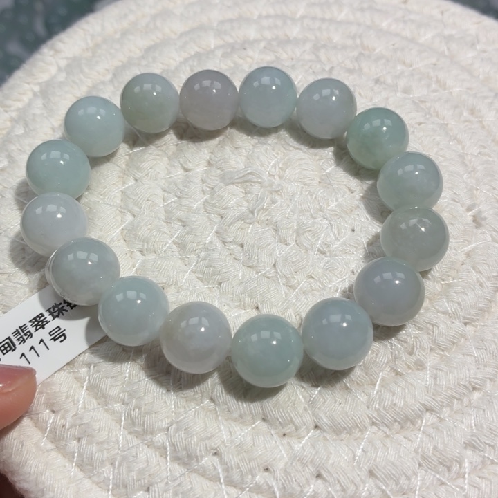 静***悟翡翠未镶嵌颈饰翡翠天然A货手串
