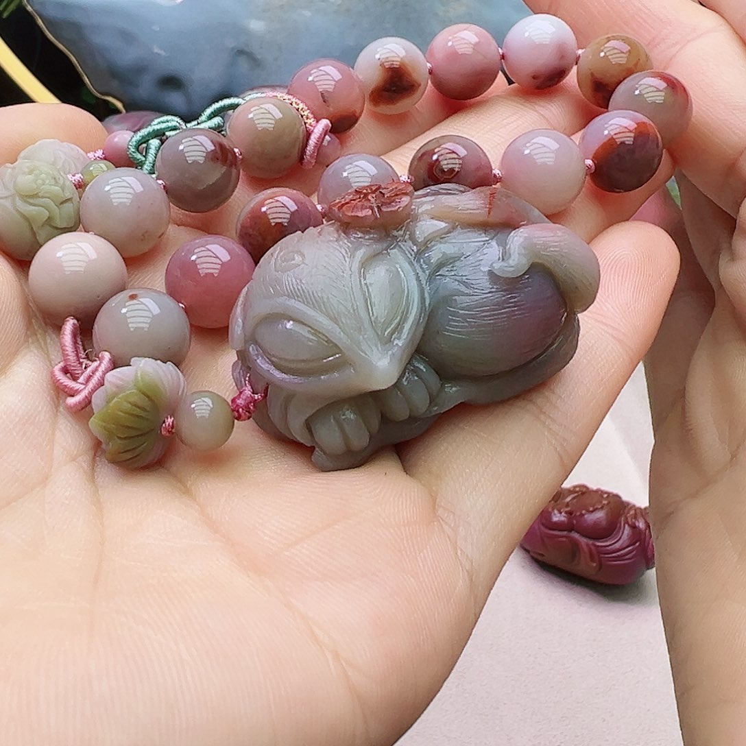 定制石英质玉盐源未镶嵌易*栀