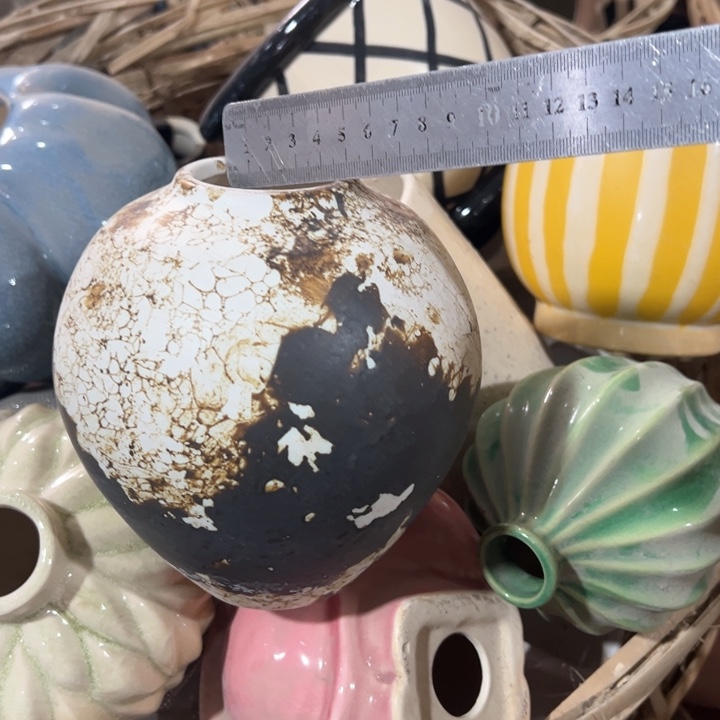 陶瓷花瓶摆件外贸出口微瑕捡漏高15口5公分