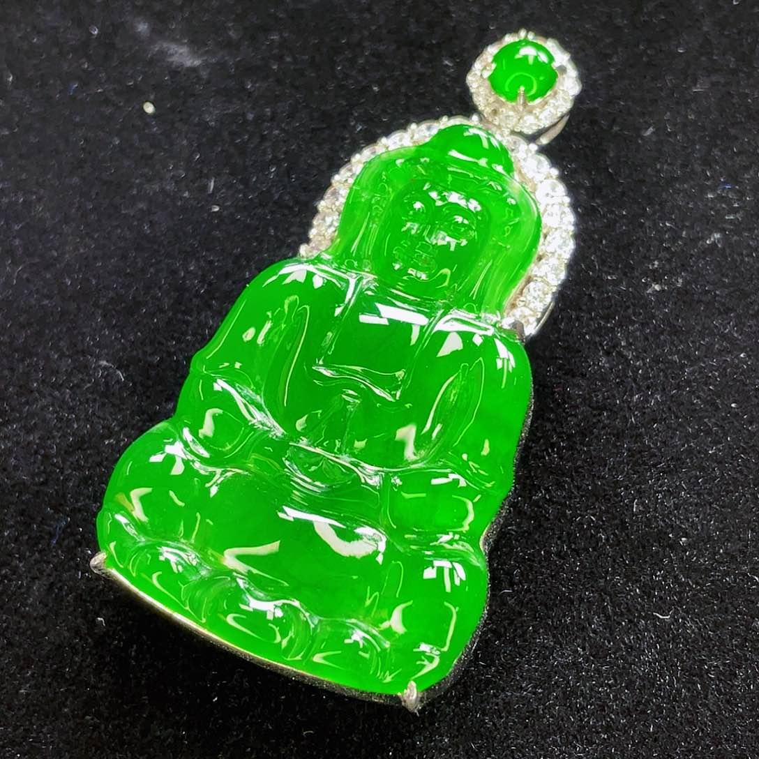 翡翠未镶嵌吊坠(不含链)