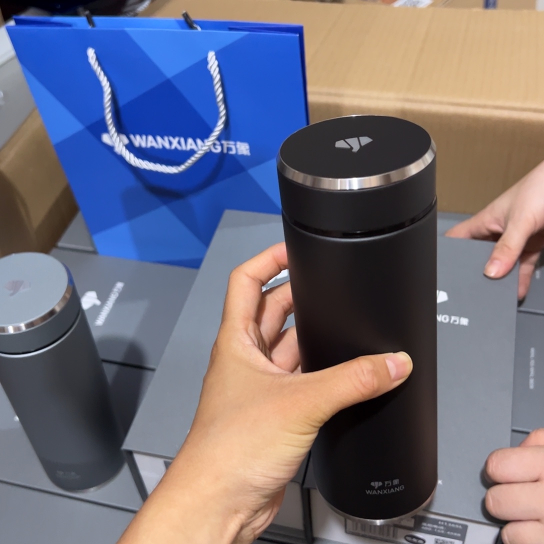 万象h136sl灰色316带滤网550玻璃杯➕被套