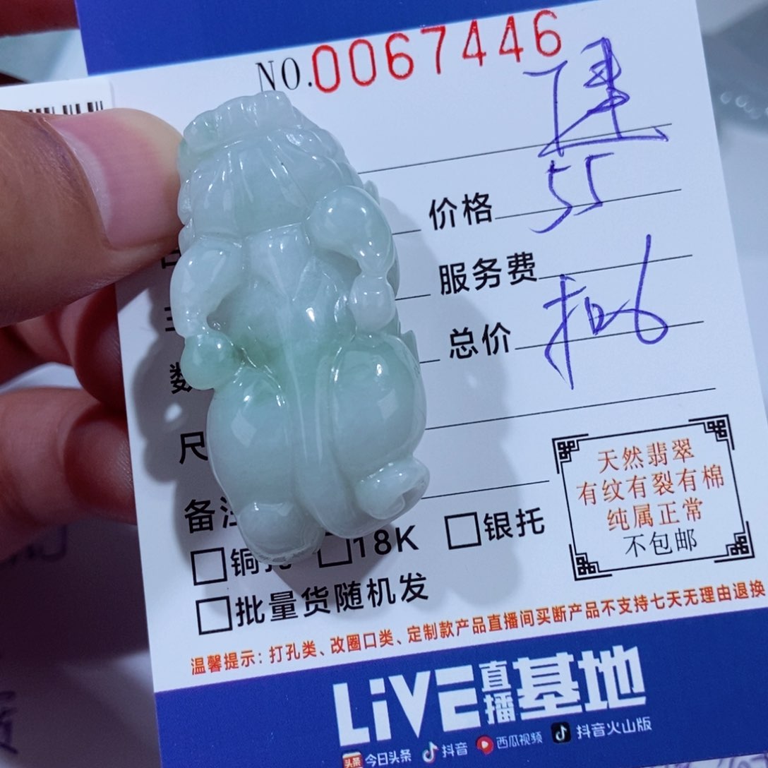 颈饰未镶嵌翡翠健*哥