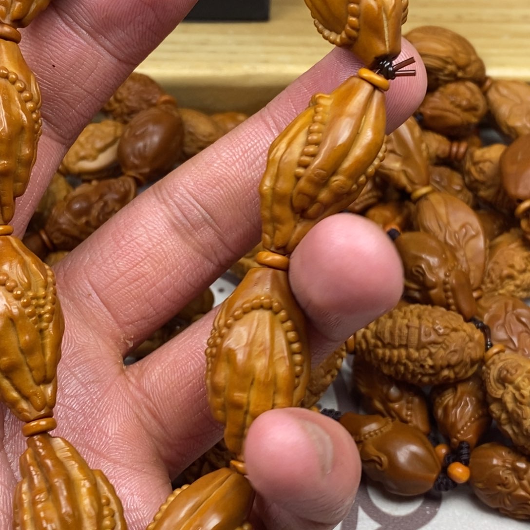 橄榄核手串/手链橄榄核雕刻工艺手串7