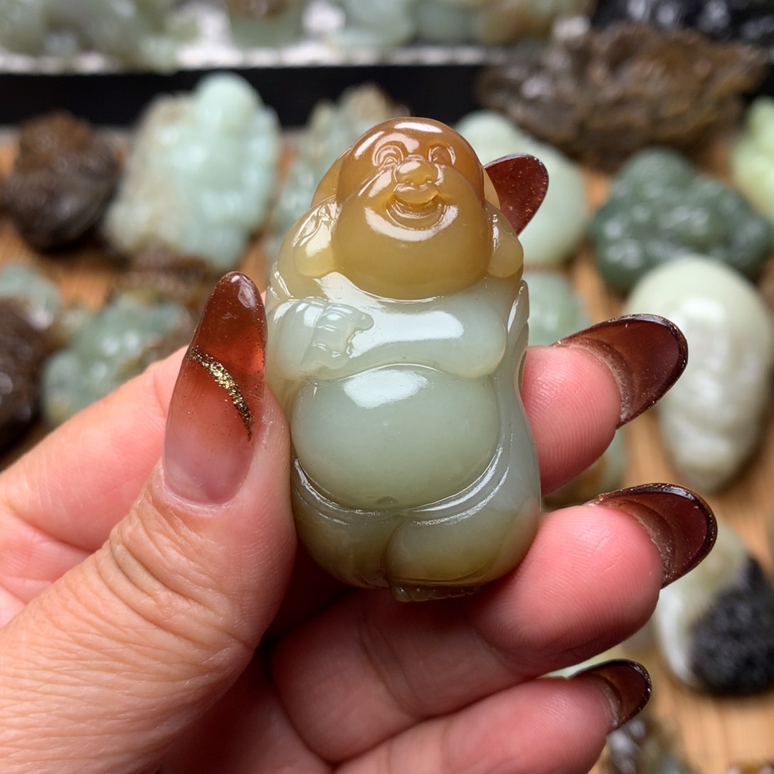 和田玉挂件未镶嵌坚*