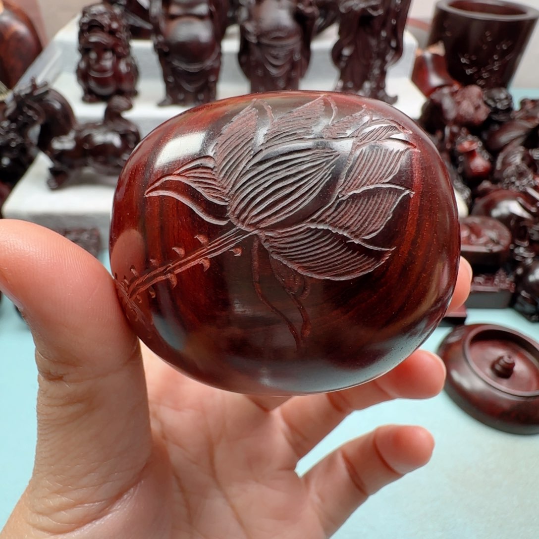 小叶紫檀把件平安扣