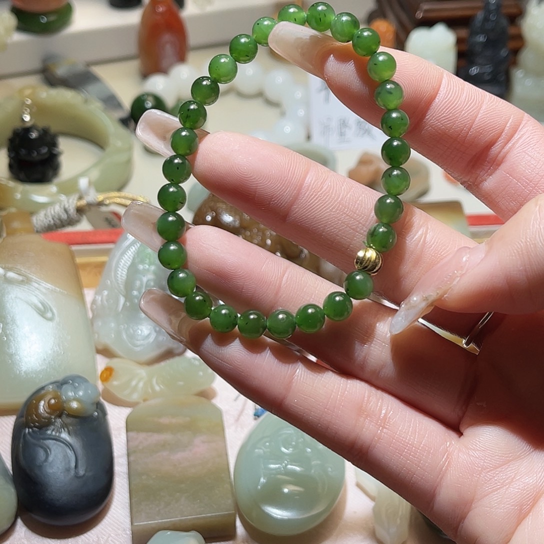 和田玉未镶嵌手链