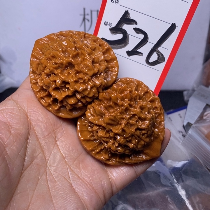 文玩核桃把件526，50官帽色差