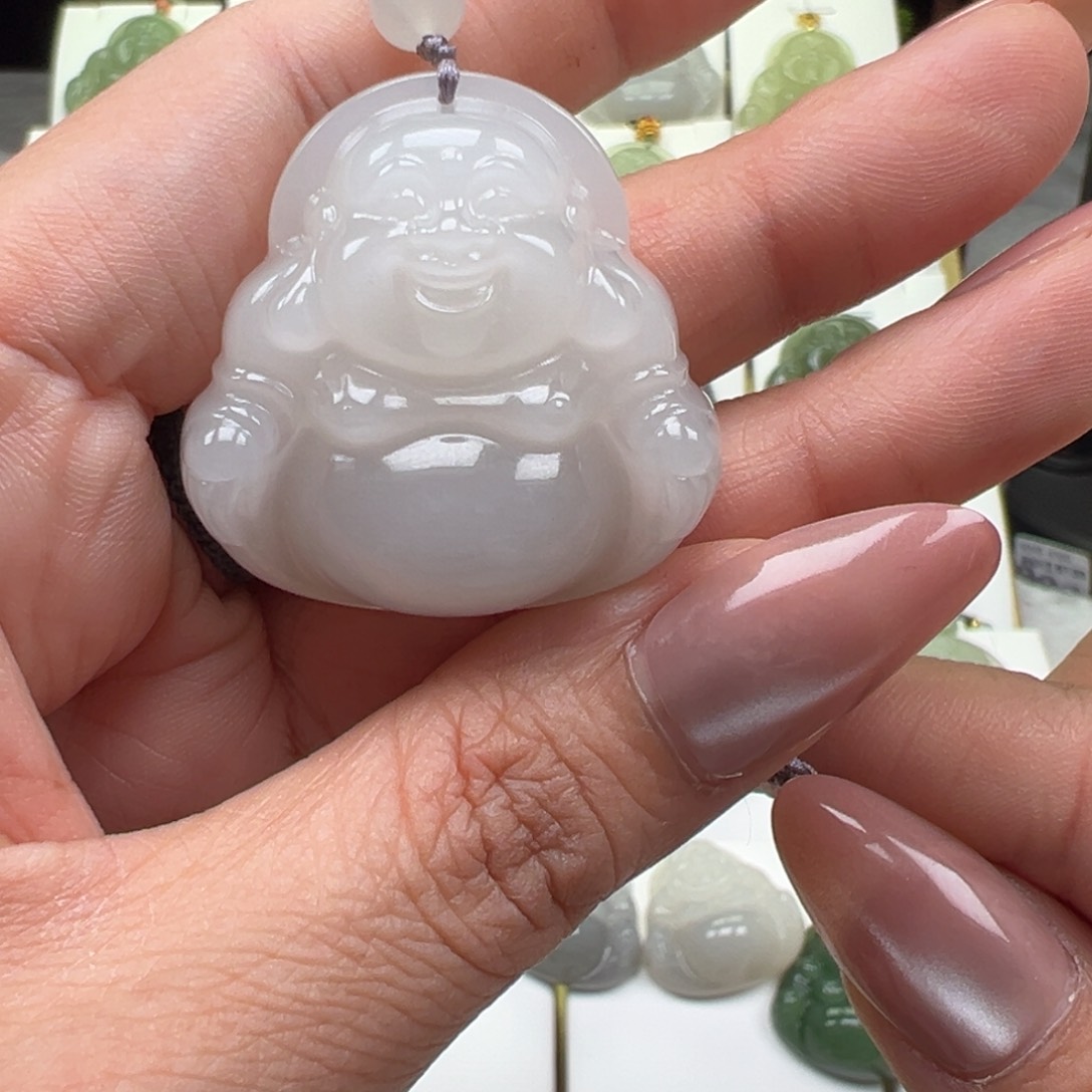 和田玉颈饰未镶嵌卷***面