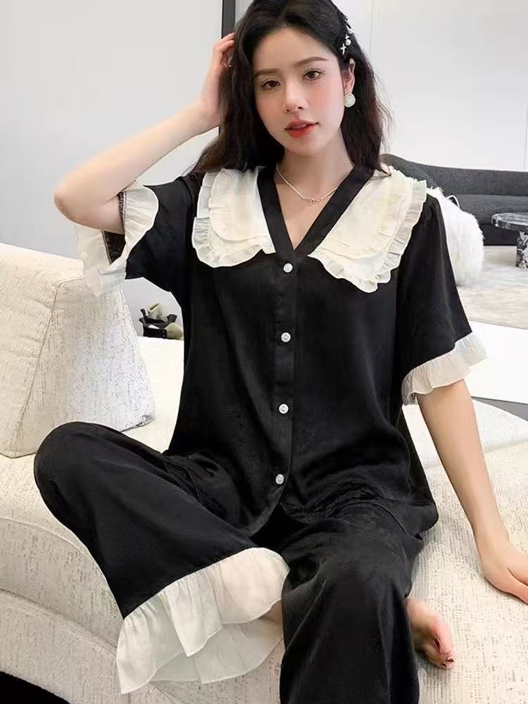 2025新款冰丝高级感家居服套装