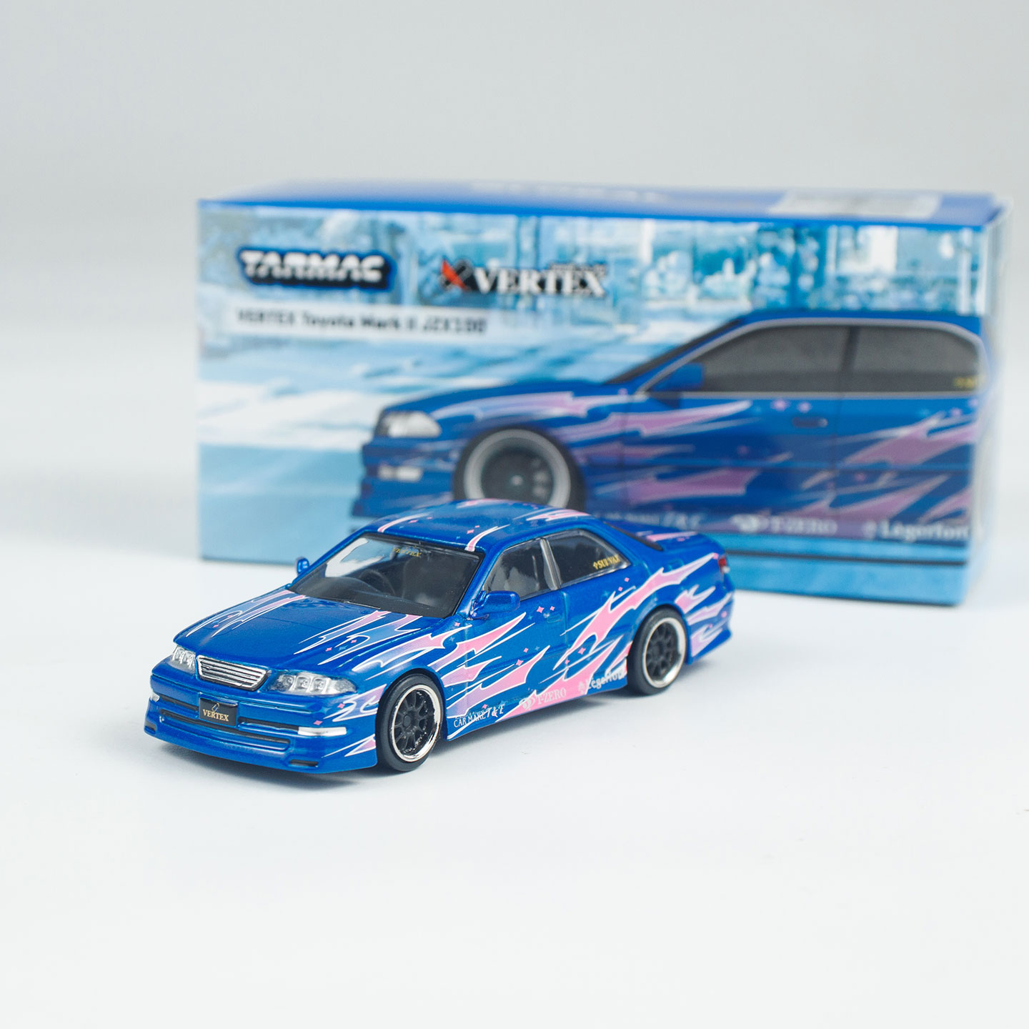 Tarmac Works车模 1:64 合金 VERTEX 丰田MARK2 JAX100汽车模型车