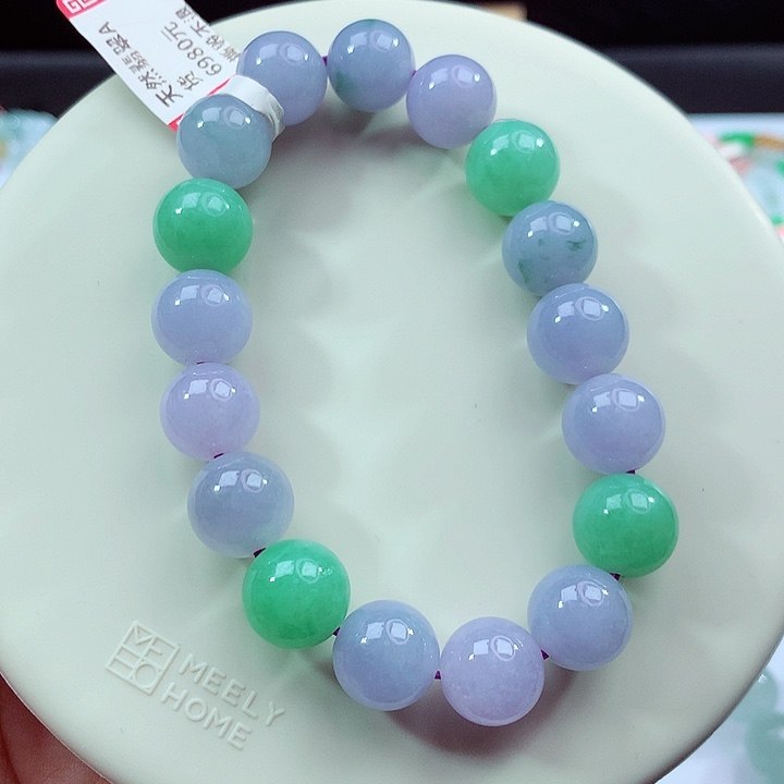 手链翡翠未镶嵌卡12.8