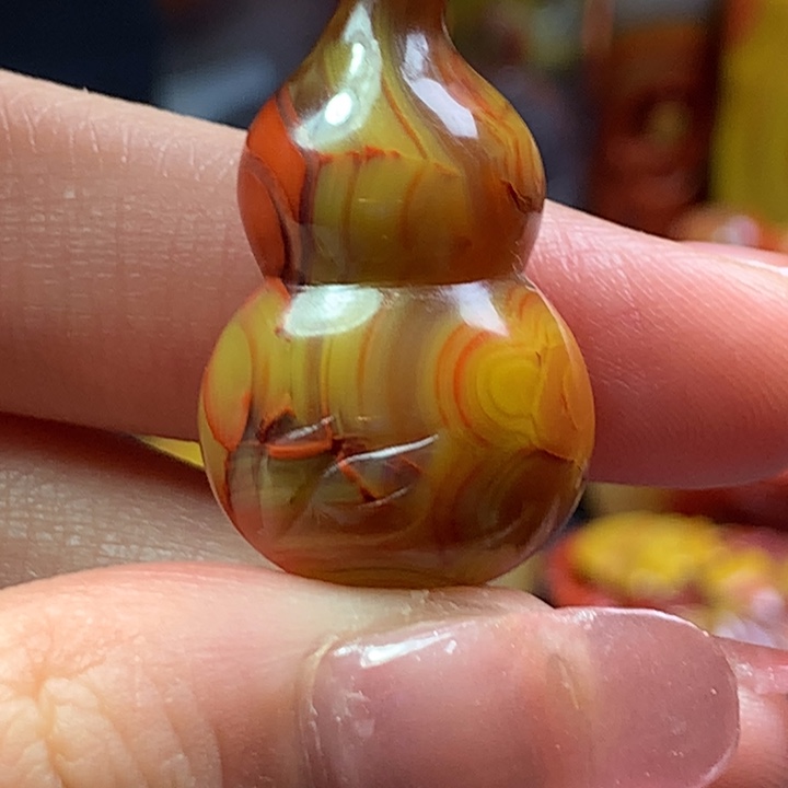 最***子玛瑙/玉髓未镶嵌葫芦