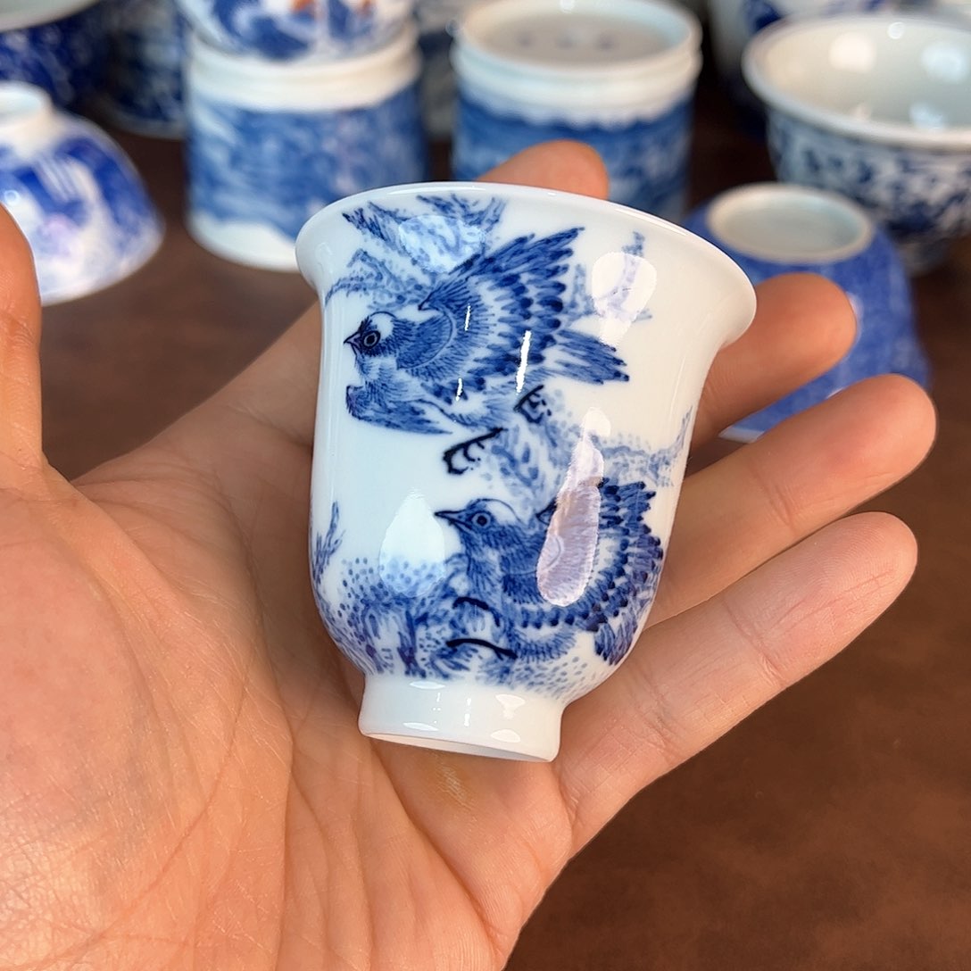 杯景德镇全手工手绘陶瓷