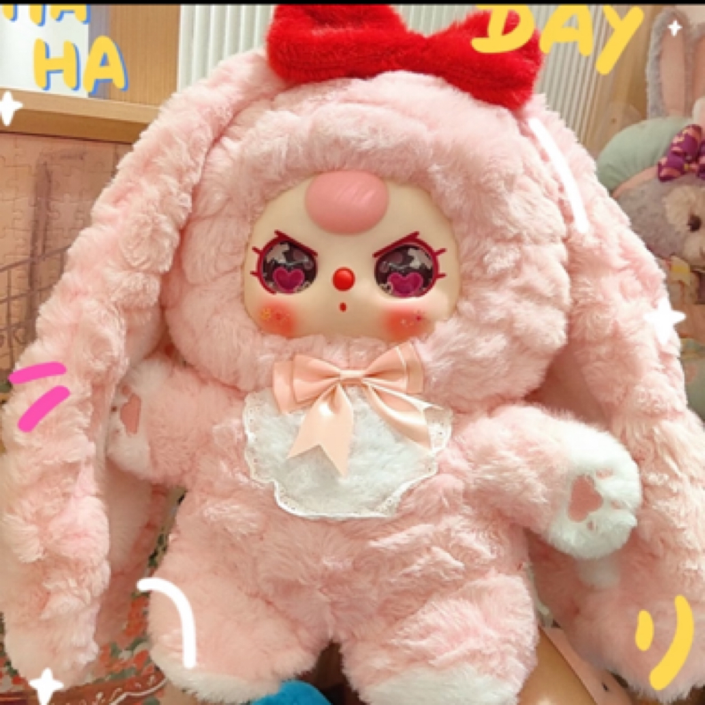 【拆盒】娃三岁400%四代甜心宝贝毛绒盲盒公仔