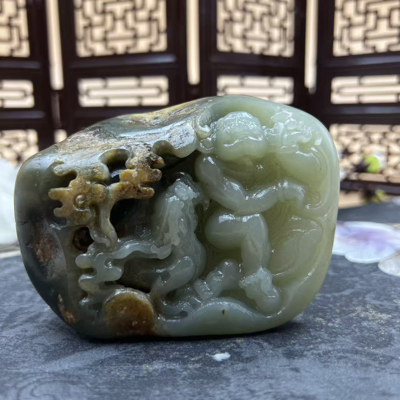 A001 和田玉摆件 GQH791401274