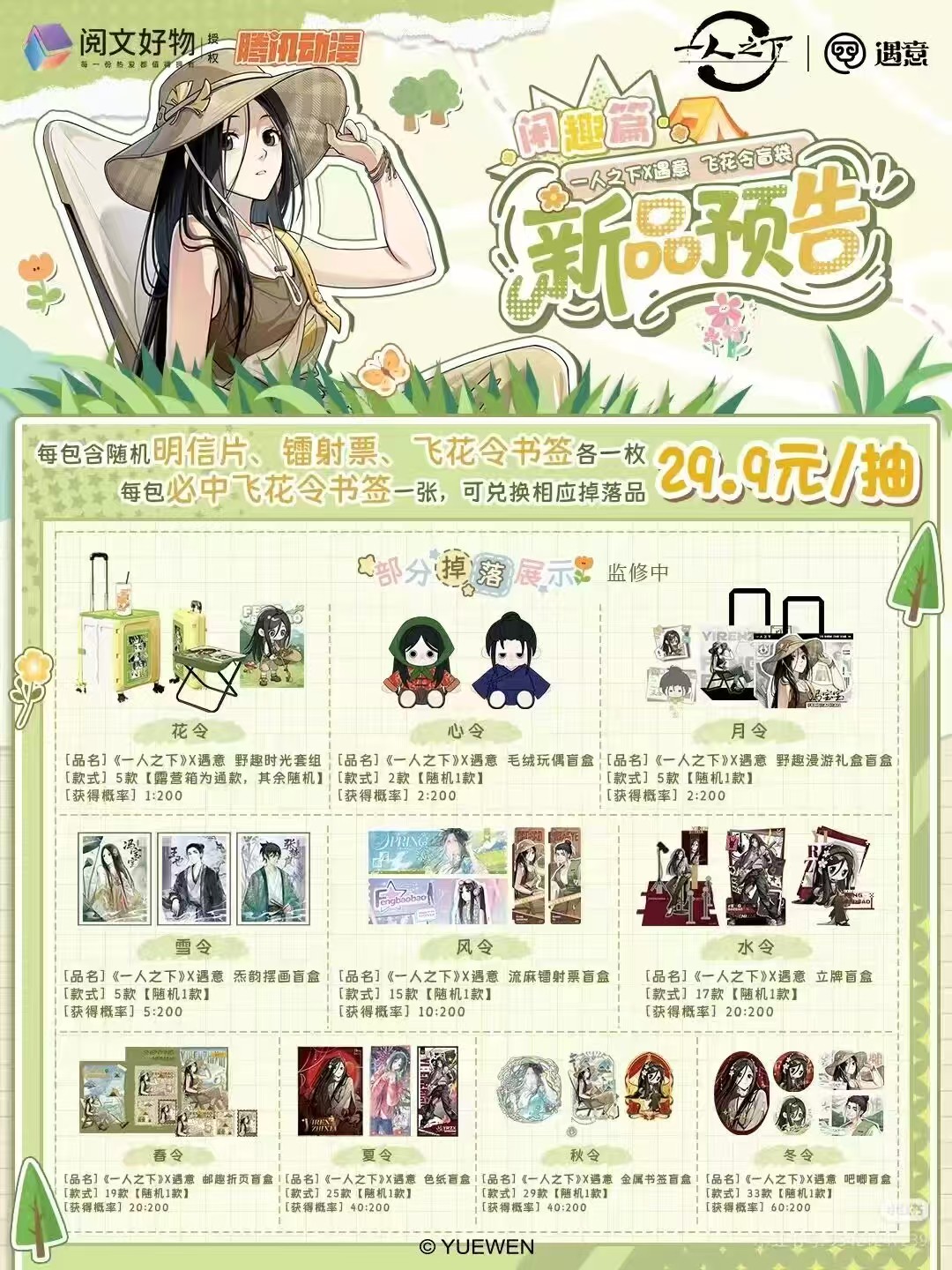 【平拆】《一人之下》x遇意-飞花令闲趣篇盲盒代拆